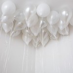 Воздушные шары под потолок белые