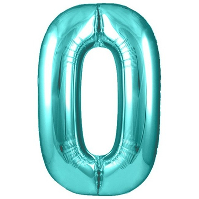 Шар цифра, 0, Тиффани, Металлик 102см