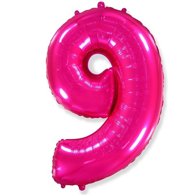 Шар цифра, 9, Фуше 102см