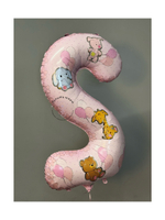 Шар цифра 2 для девочки