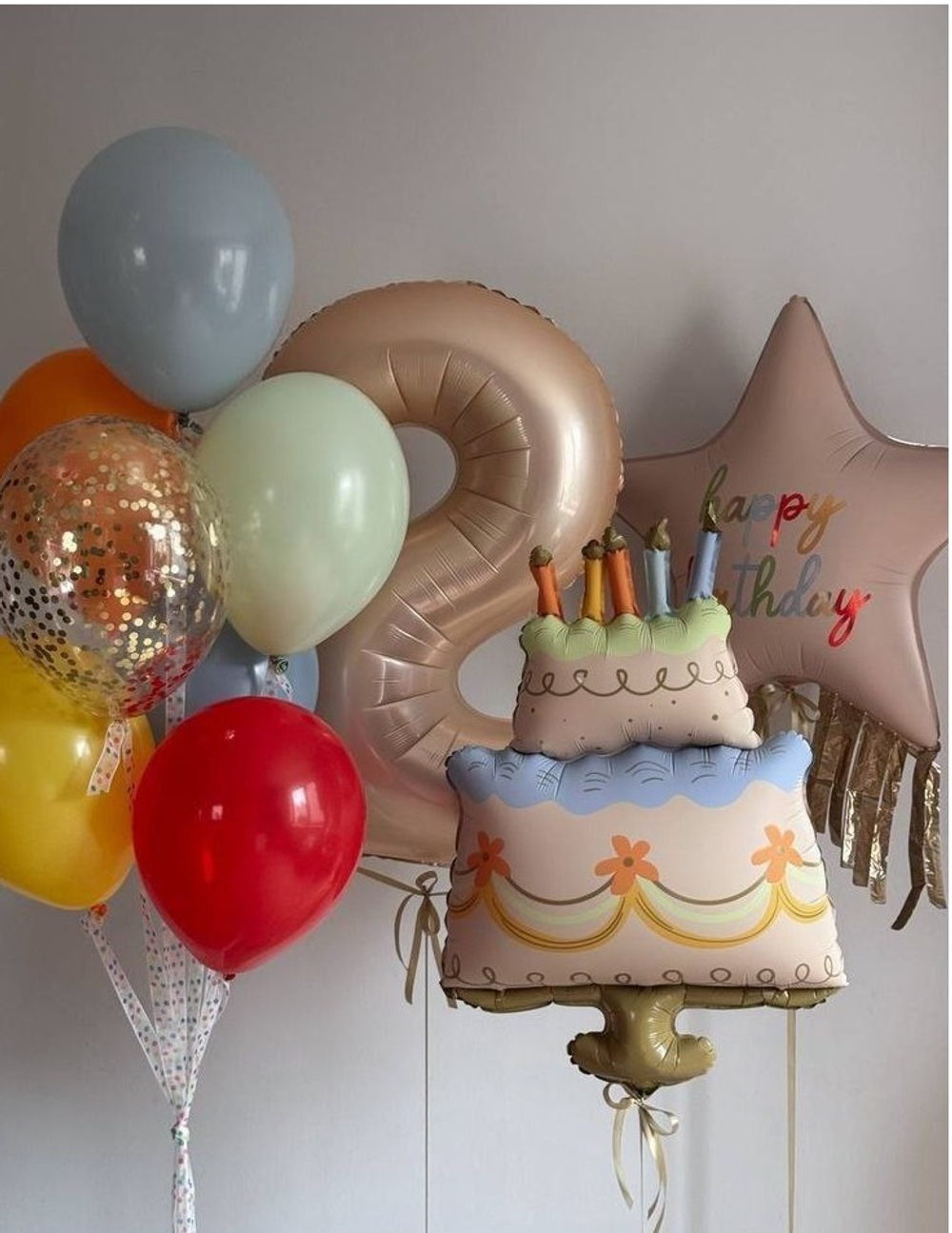 Набор воздушных шаров с цифрой — купить недорого с доставкой 24/7 в Москве