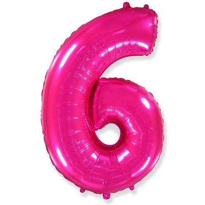 Шар цифра, 6, Фуше 102см