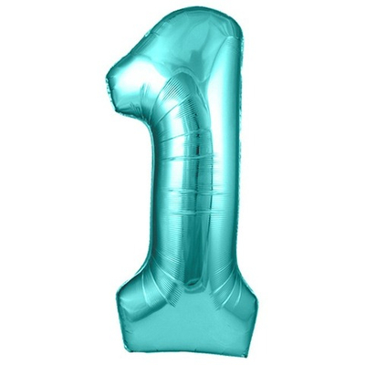 Шар цифра, 1, Тиффани, Металлик 102см