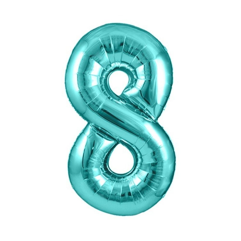 Шар цифра, 8, Тиффани, Металлик 102см