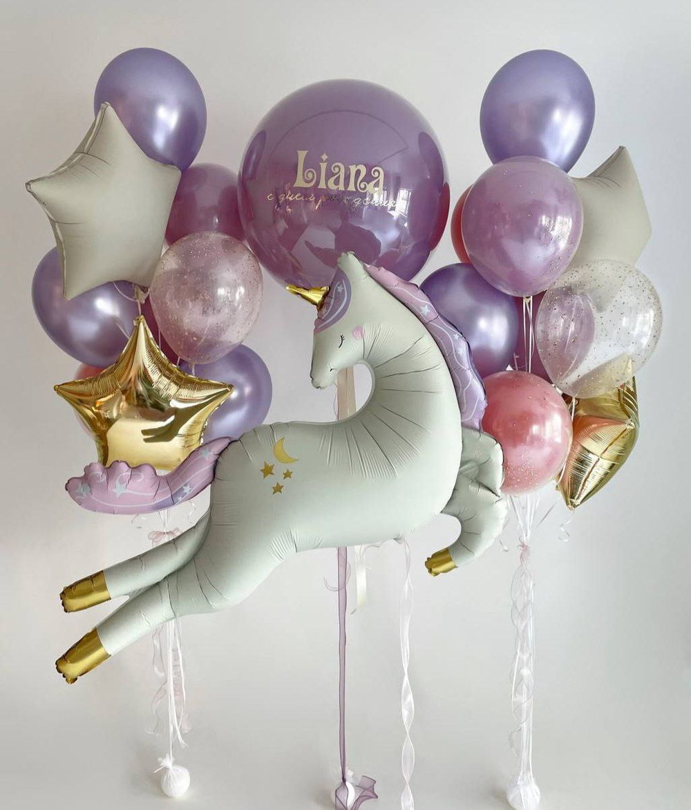 Набор из шаров «Воздушные мечты с единорогом»