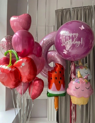 Набор шаров с цифрой "Вкусный"