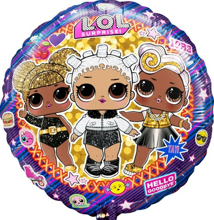Шар Круг, Кукла ЛОЛ (LOL), Гламурные подружки, 46 см