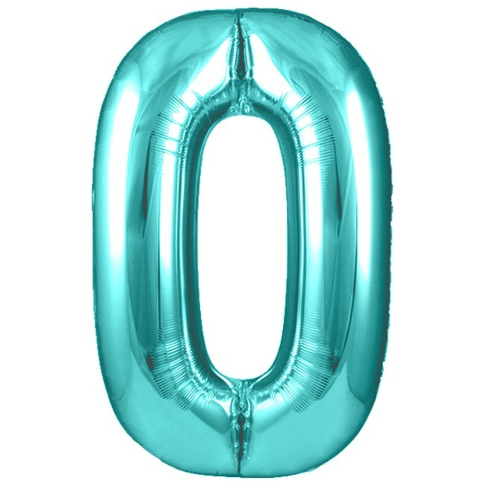 Шар цифра, 0, Тиффани, Металлик 102см