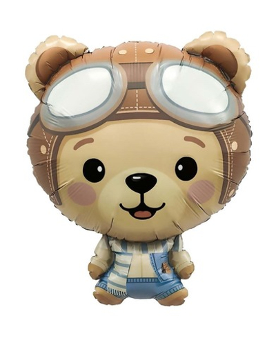 Шар Фигура, Мишка Пилот, 74см