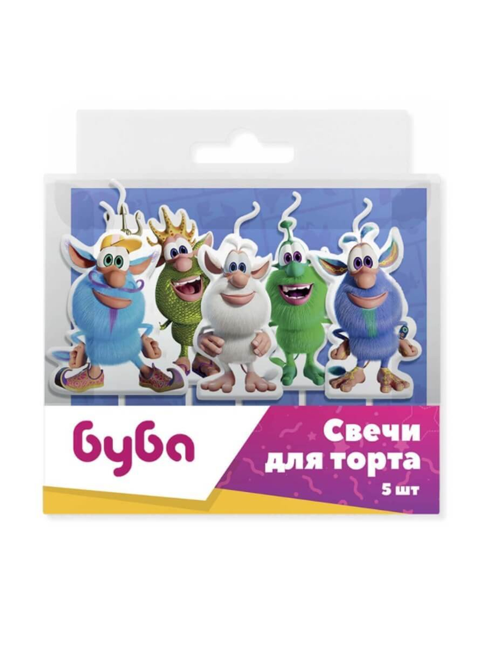 Свечи Буба, Играем Вместе, 5 шт.