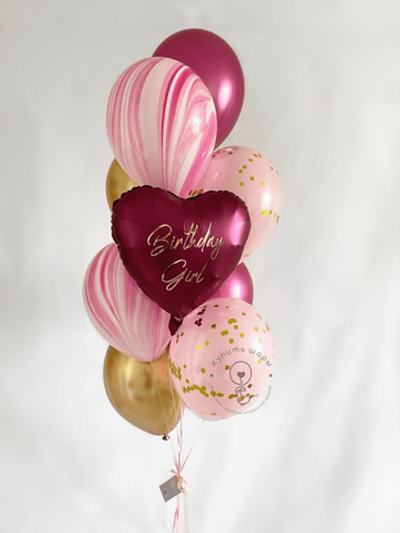 Связка воздушных шаров "День рождения"