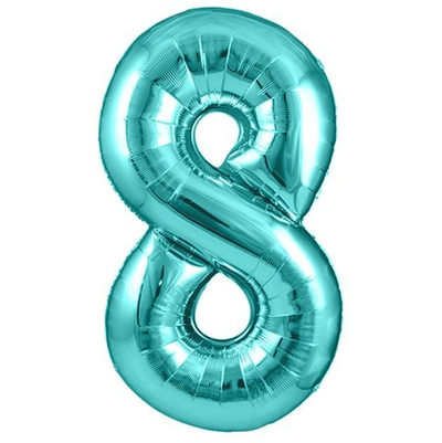 Шар цифра, 8, Тиффани, Металлик 102см