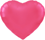 Гигантский шар-сердце ярко-розовый сатин 176 см