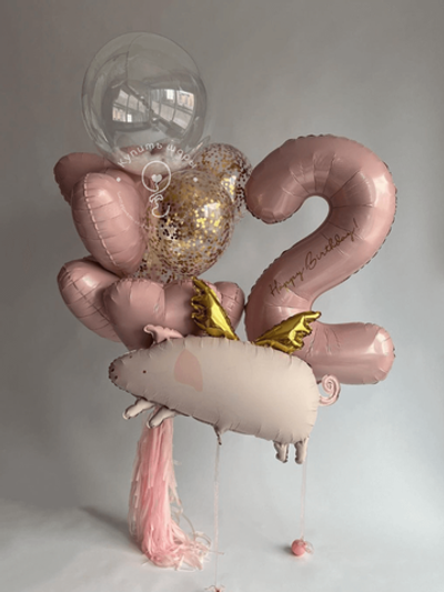 Набор воздушных шаров "Розовая свинка"