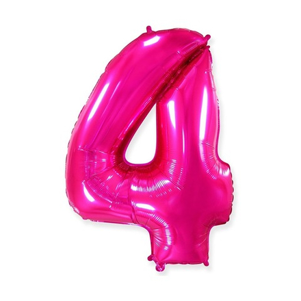 Шар цифра, 4, Фуше 102см