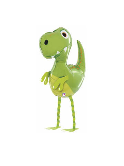 Шар Ходячая Фигура, Маленький динозавр, Зеленый 86 см