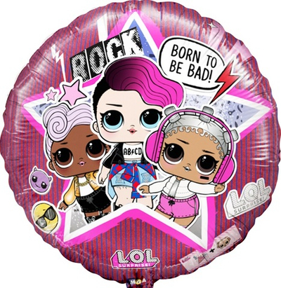 Шар Круг, Кукла ЛОЛ (LOL), Рок-звезды, 46 см