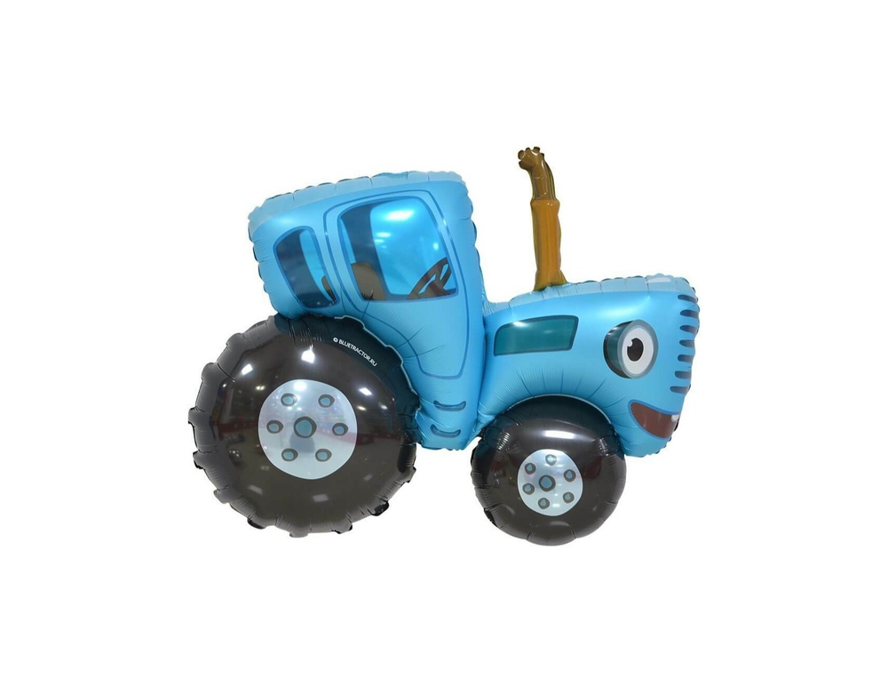 Шар-фигура синий трактор 107 см